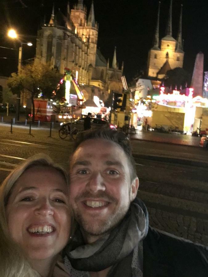 Ferienwohnung In Erfurt Mit Kleinem Balkon, 2 Schlafzimmer Exteriör bild